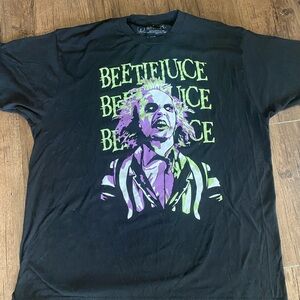 Beetlejuice Graphic Black T-Shirt XLARGE